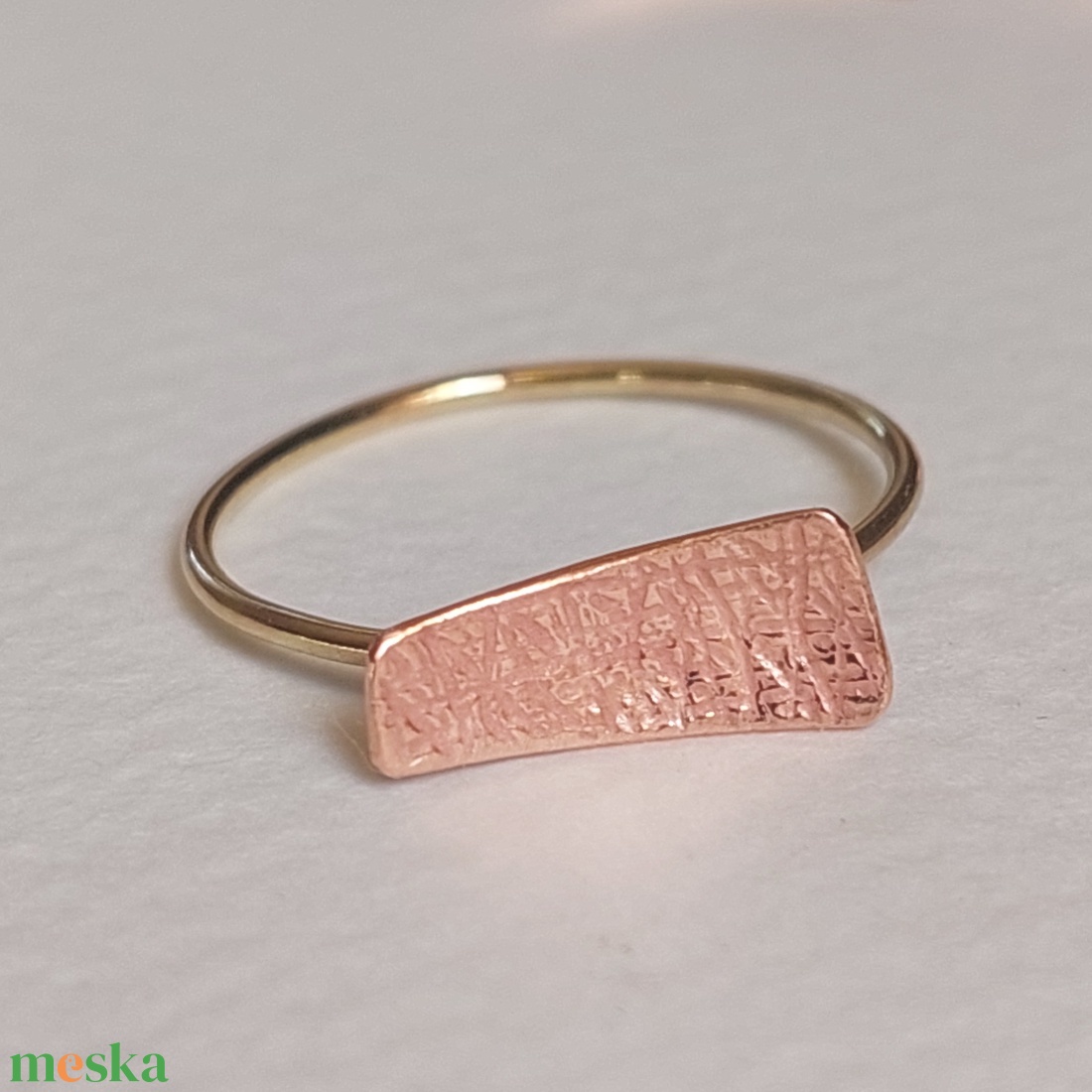 Simple gyűrű rézből - ékszer - gyűrű - vékony gyűrű - Meska.hu