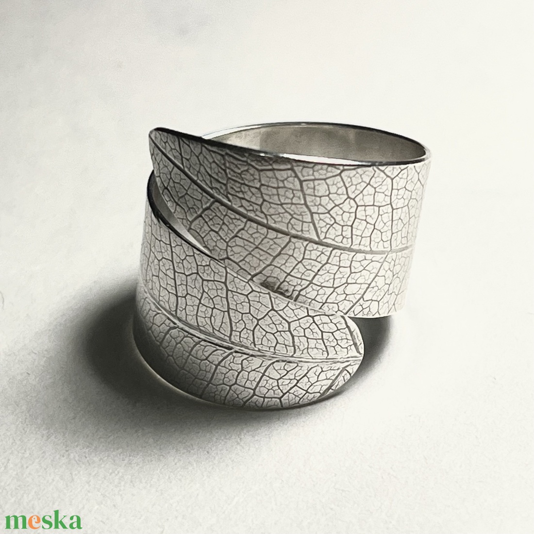 Levél gyűrű - ékszer - gyűrű - statement gyűrű - Meska.hu