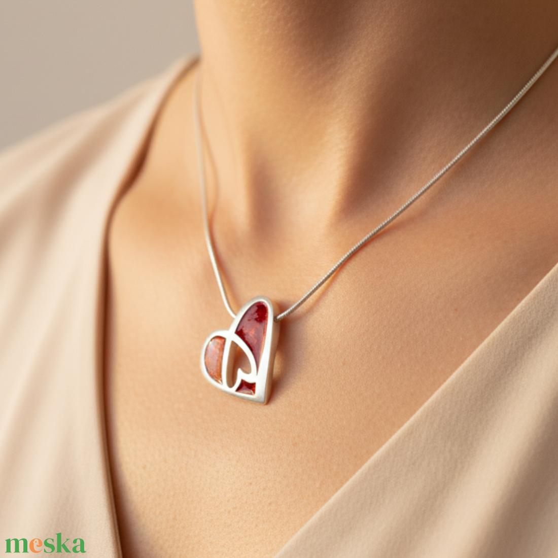 Szívek - ékszer - nyaklánc - medál - Meska.hu