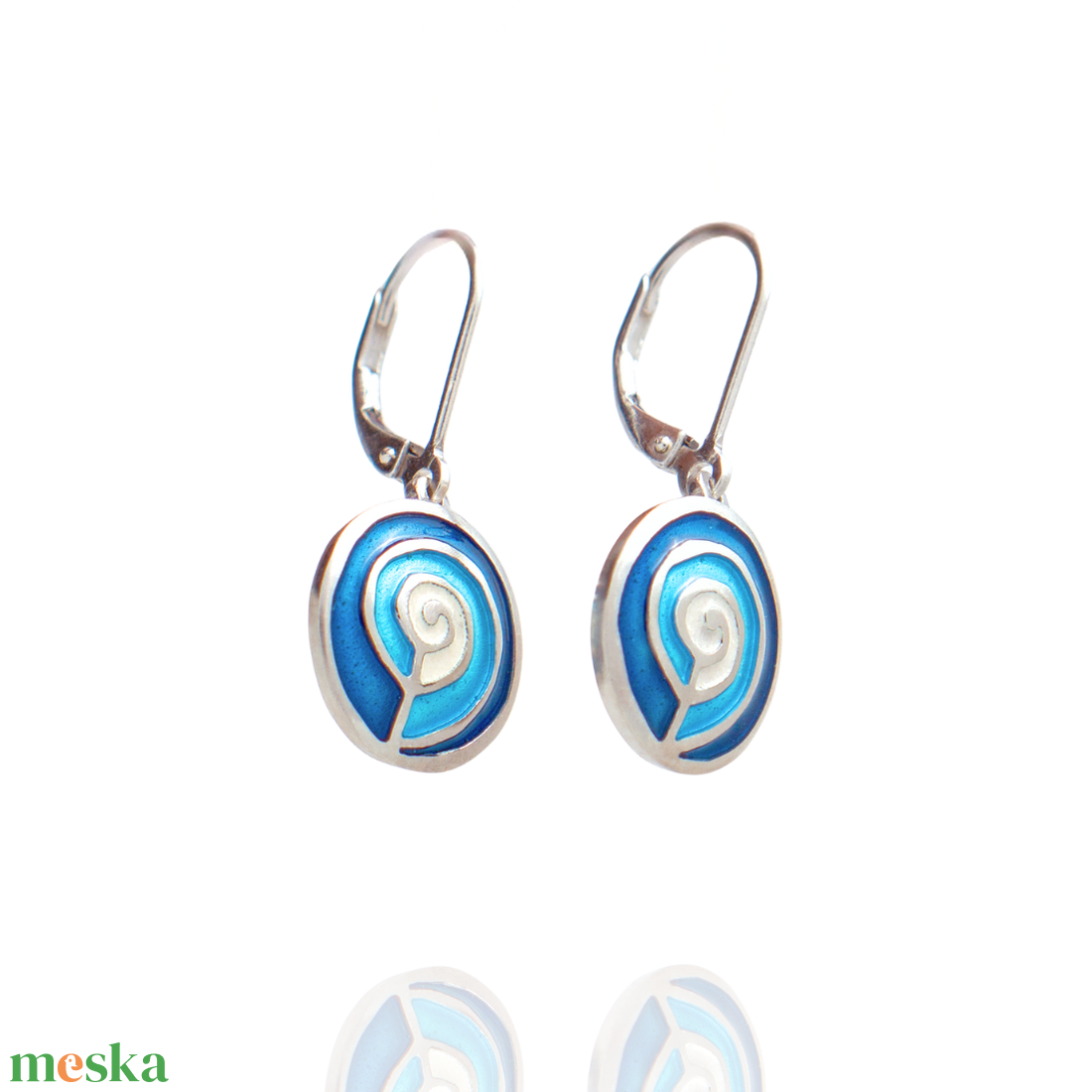 SilverColor Csiga Fülbevaló - ékszer - fülbevaló - lógó fülbevaló - Meska.hu