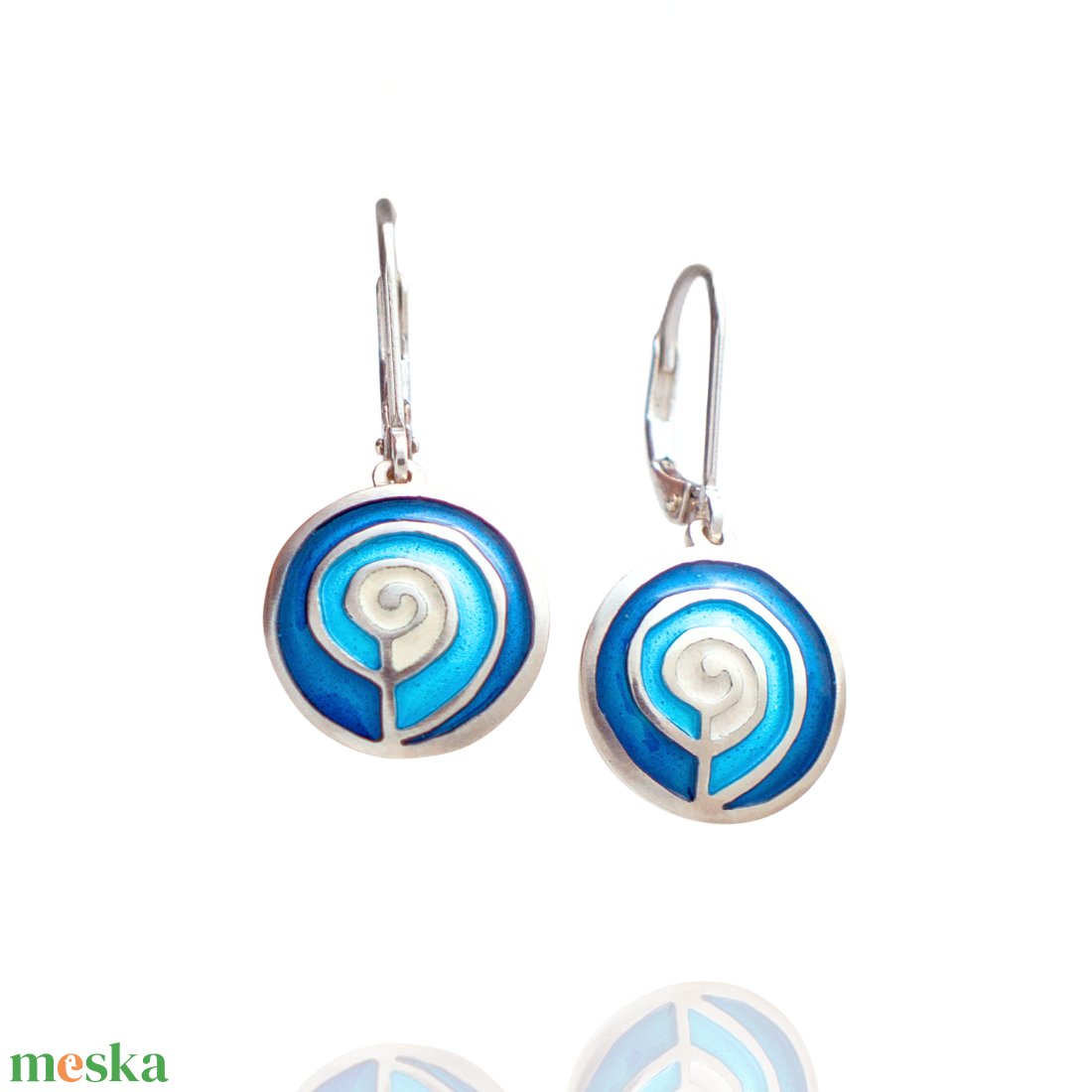 SilverColor Csiga Fülbevaló - ékszer - fülbevaló - lógó fülbevaló - Meska.hu