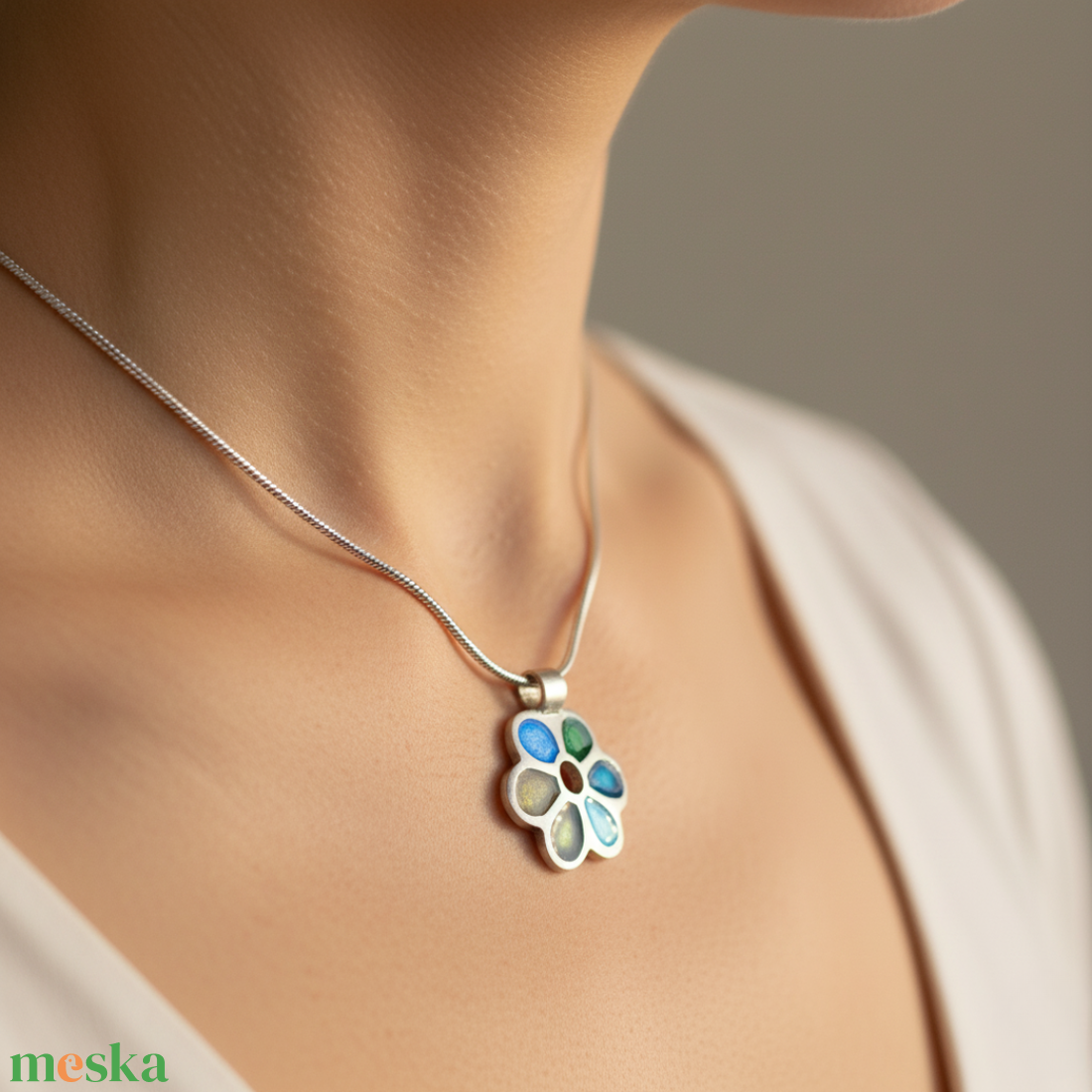 SilverColor Ezüstvirág Medál - ékszer - nyaklánc - medál - Meska.hu