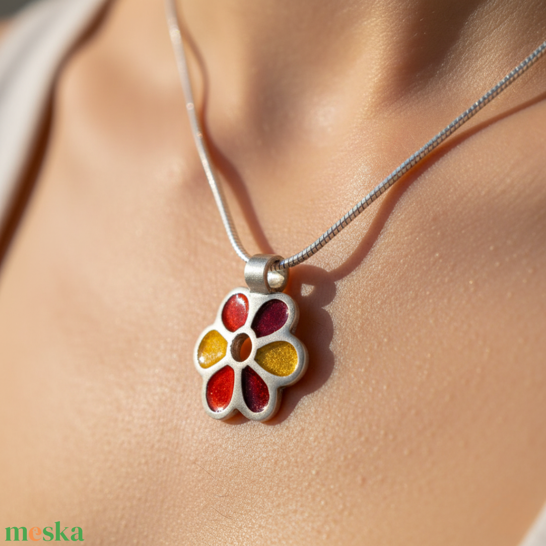 SilverColor Ezüstvirág Medál - ékszer - nyaklánc - medál - Meska.hu