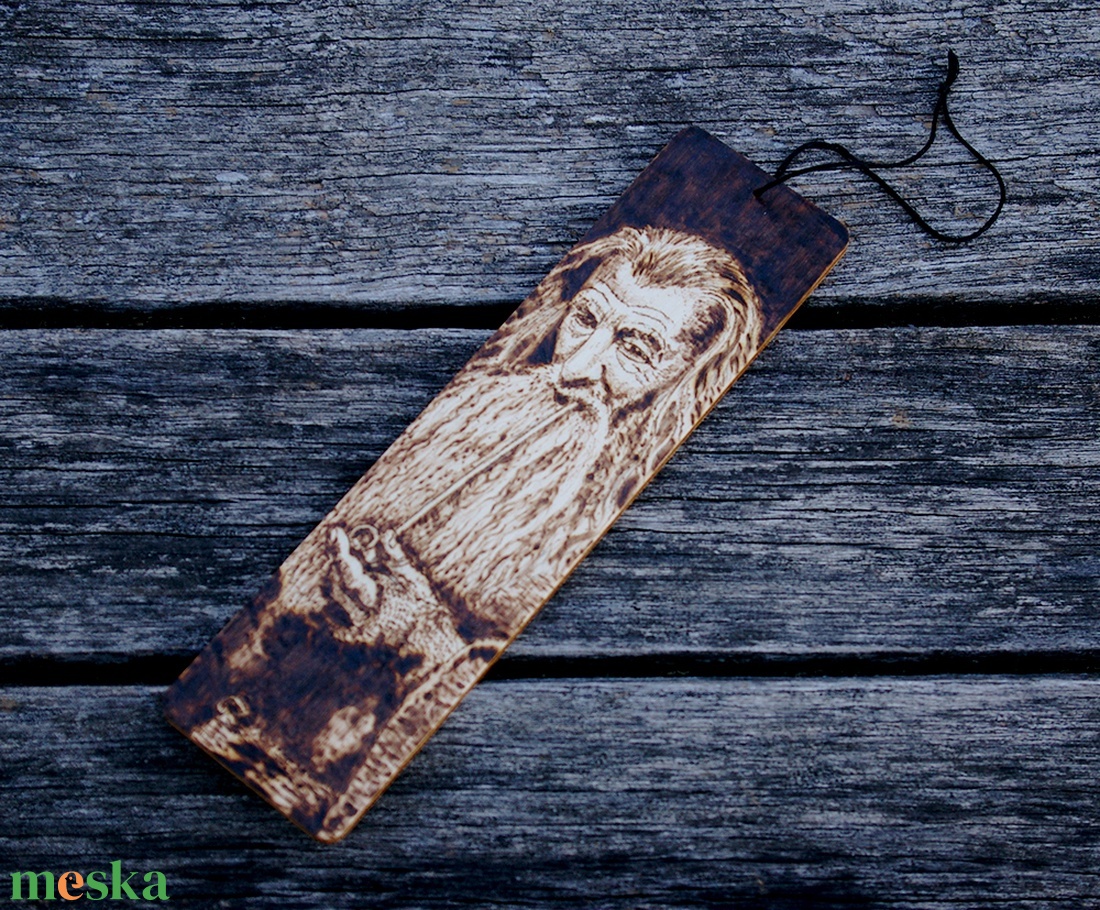 Gyűrűk ura -Gandalf könyvjelző - könyv & zene - könyvjelző - Meska.hu