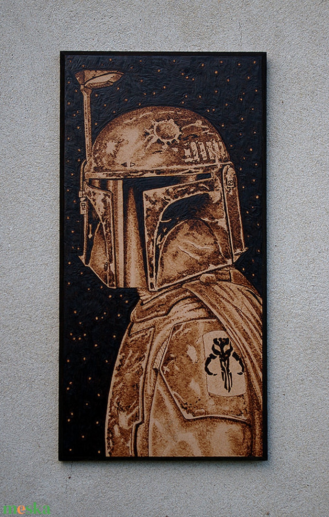 Star Wars Boba Fett falikép - otthon & életmód - dekoráció - fali és függő dekoráció - falra akasztható dekor - Meska.hu