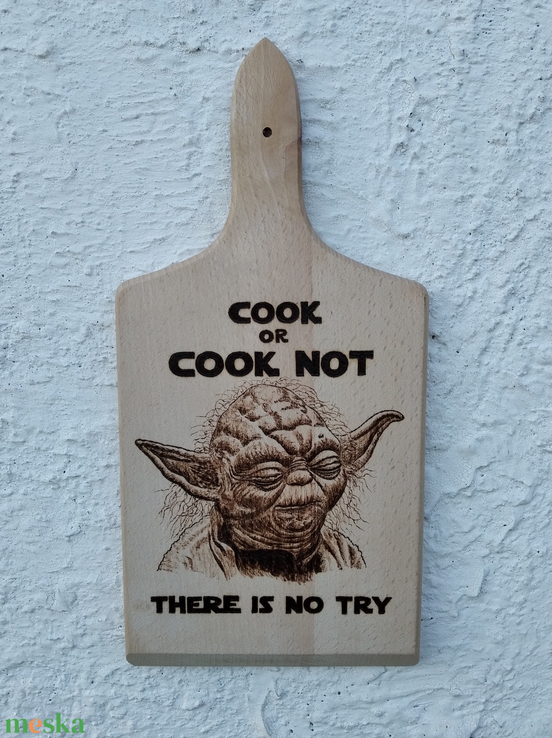 Yoda vágódeszka  - otthon & életmód - konyhafelszerelés, tálalás - sütés, főzés - vágódeszka - Meska.hu