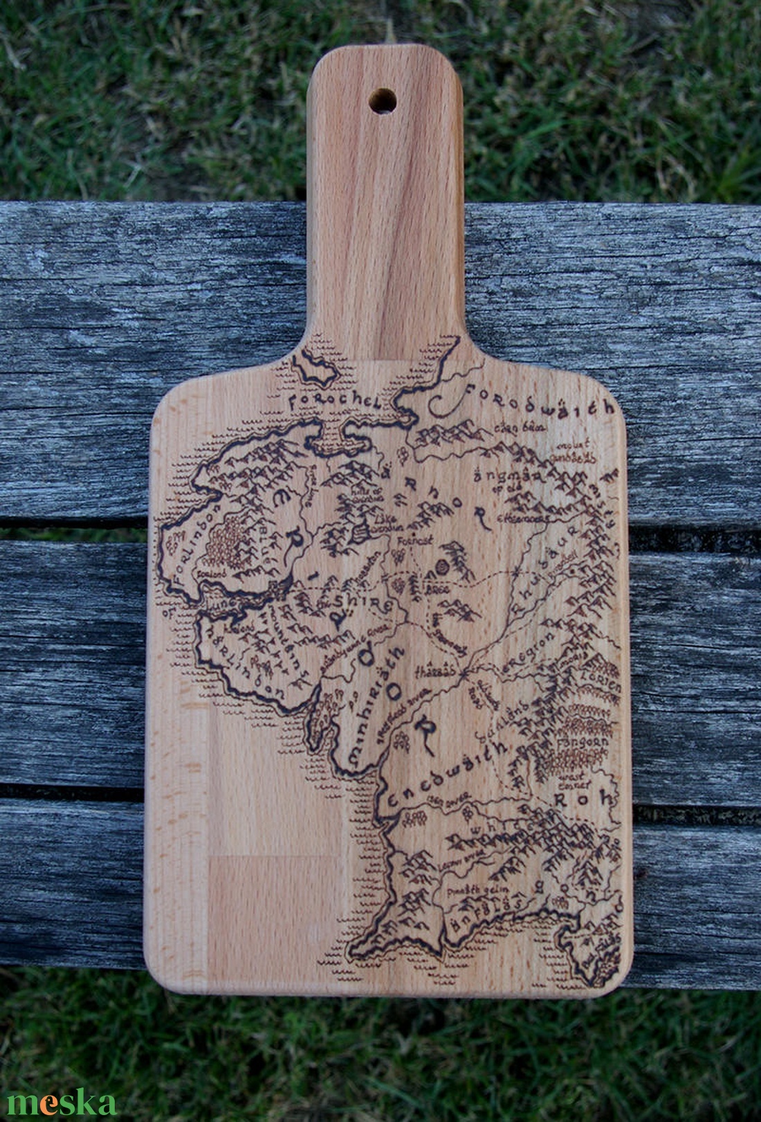 Gyűrűk ura vágódeszka - otthon & életmód - konyhafelszerelés, tálalás - sütés, főzés - vágódeszka - Meska.hu