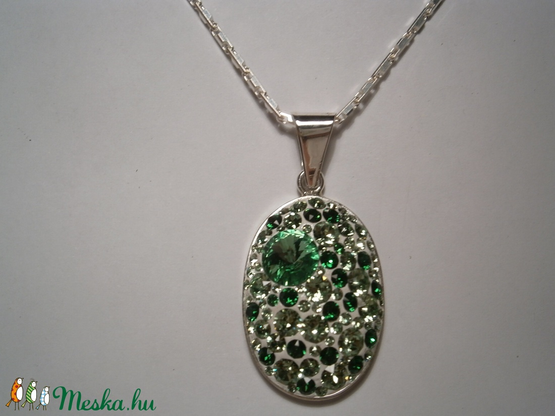 Ezüst medál Swarovski kövekkel - ékszer - Meska.hu Ezüst medál Swarovski kövekkel - ékszer - Meska.hu