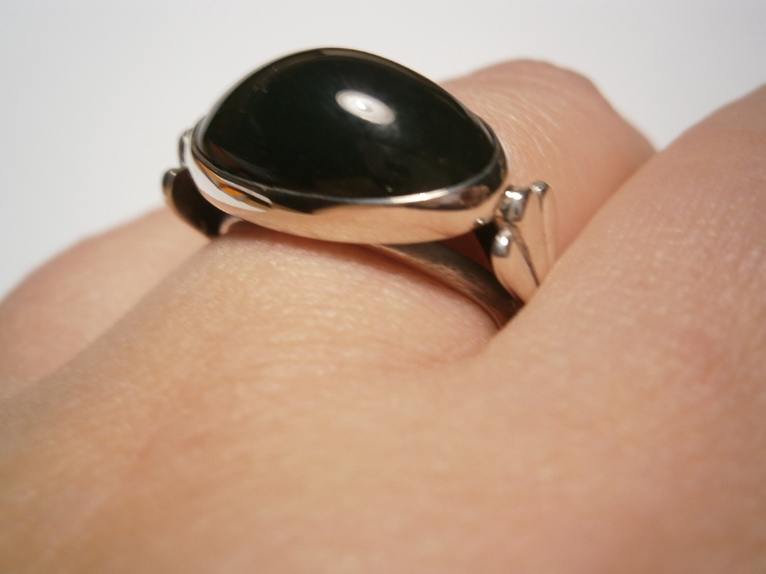 Jáde köves gyűrű -  - Meska.hu