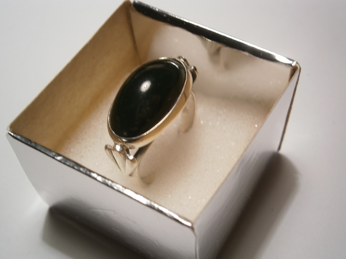 Jáde köves gyűrű -  - Meska.hu