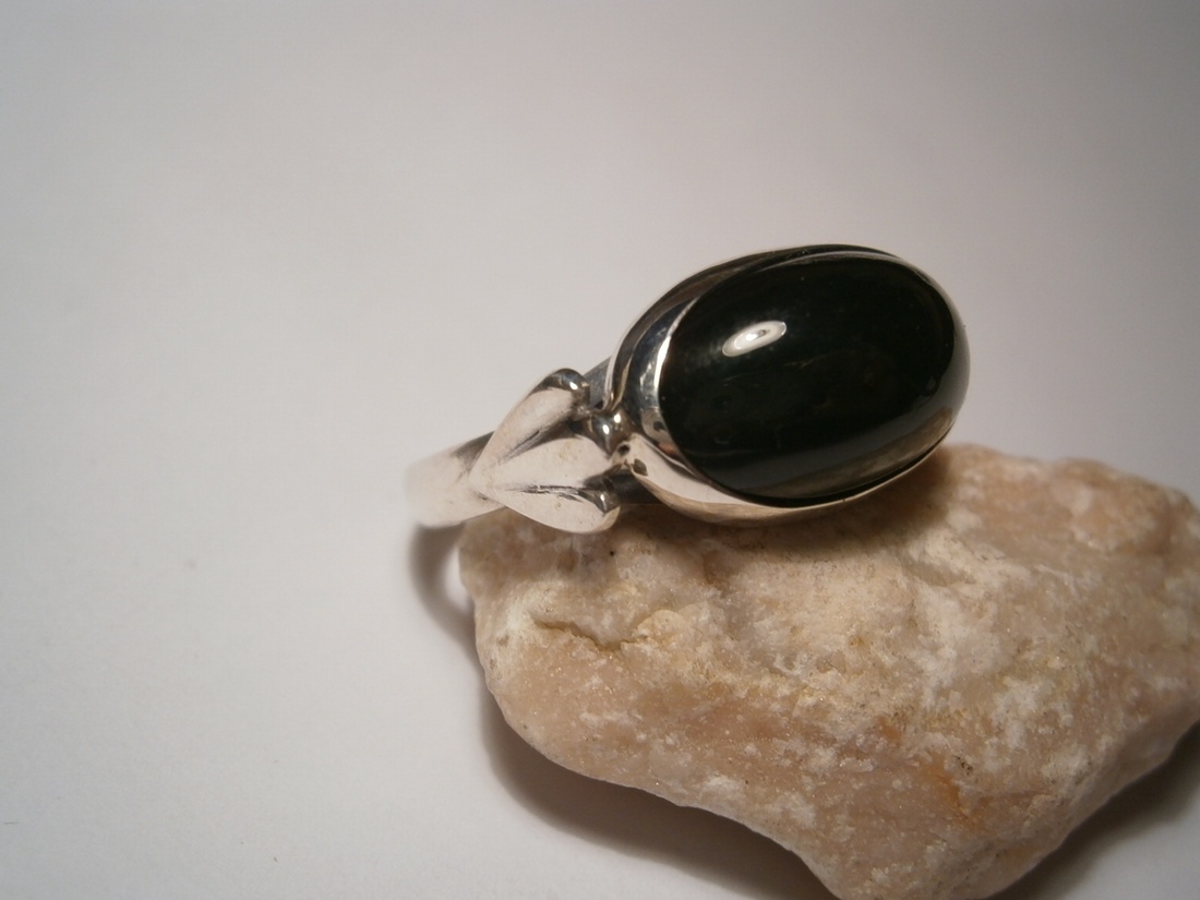 Jáde köves gyűrű -  - Meska.hu