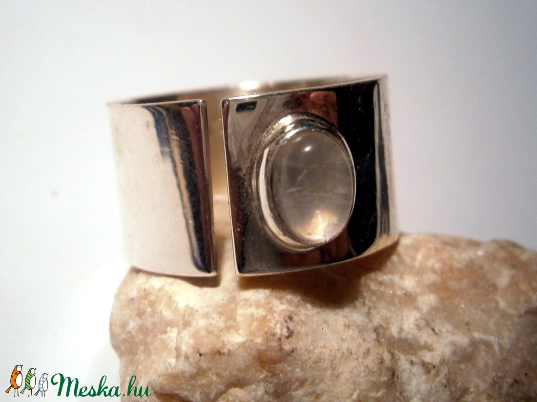 Holdköves ezüst gyűrű -  - Meska.hu