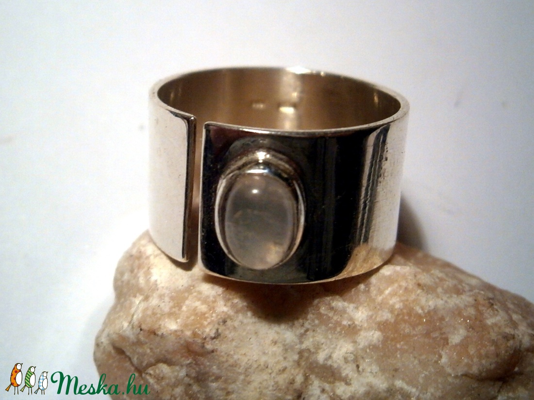 Holdköves ezüst gyűrű -  - Meska.hu