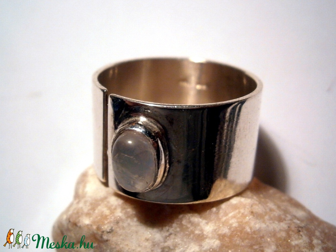Holdköves ezüst gyűrű -  - Meska.hu