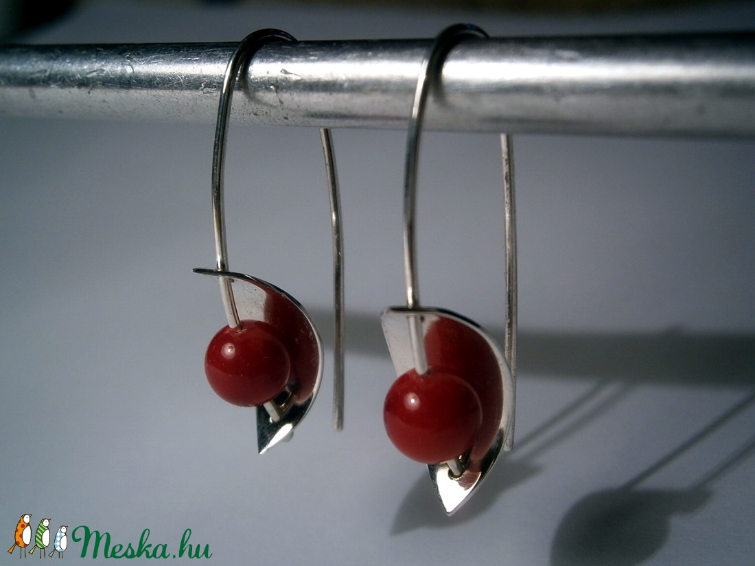 Korall fülbevaló -  - Meska.hu