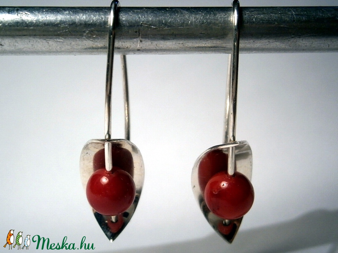 Korall fülbevaló -  - Meska.hu