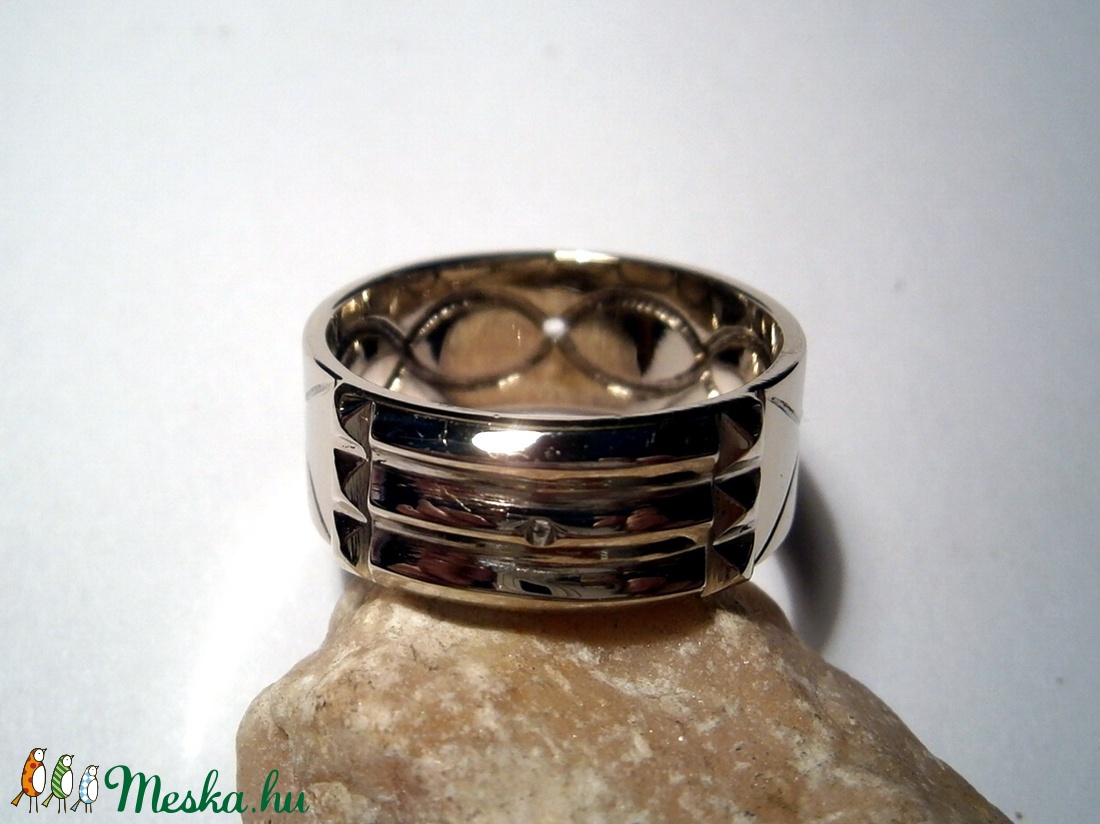Atlantiszi gyűrű fehér aranyból -  - Meska.hu