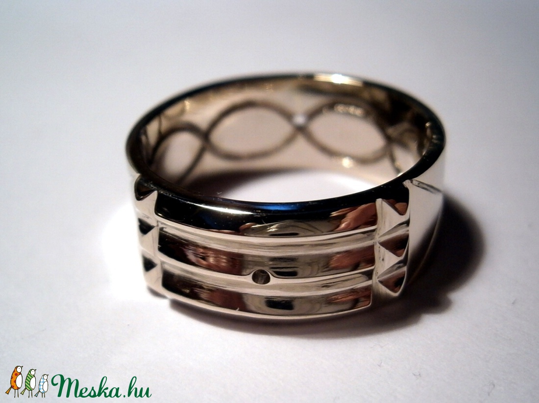 Atlantiszi gyűrű fehér aranyból -  - Meska.hu