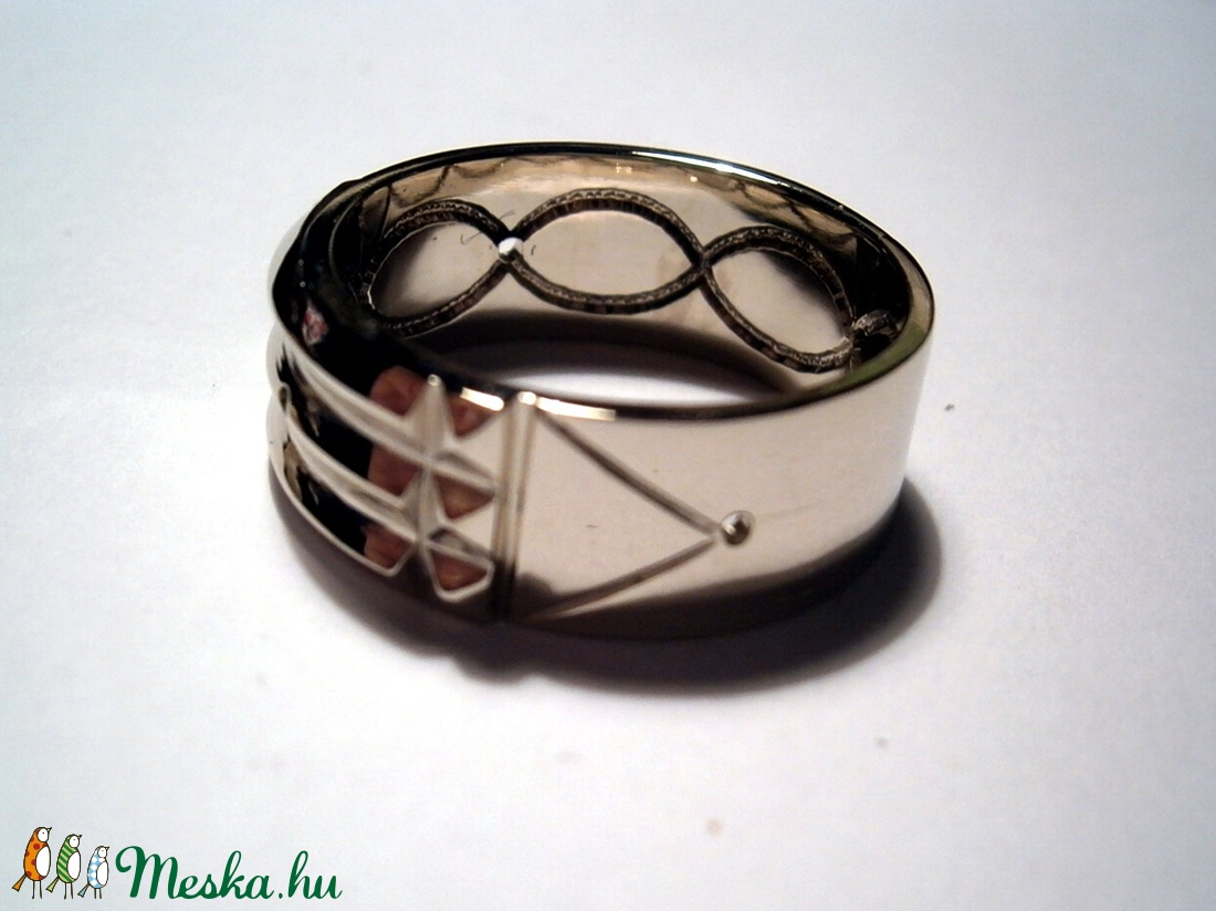 Atlantiszi gyűrű fehér aranyból -  - Meska.hu