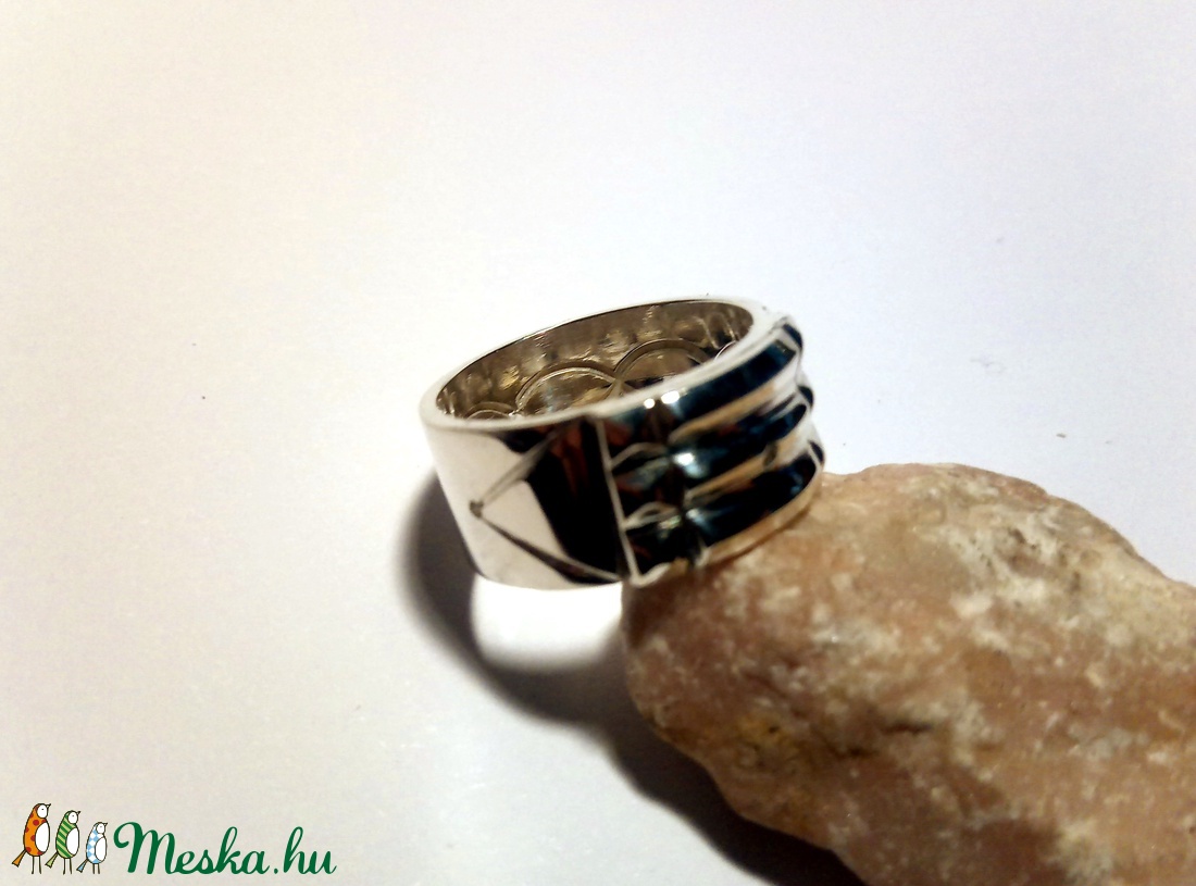 Atlantiszi gyűrű ezüstből - ékszer - gyűrű - kerek gyűrű - Meska.hu