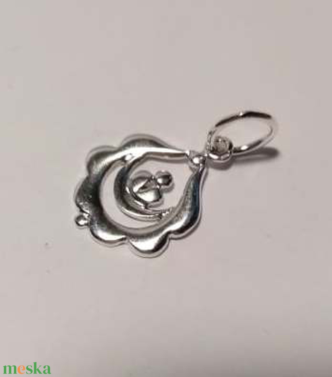 Magyar mintás medál ezüstből - ékszer - nyaklánc - medál - Meska.hu