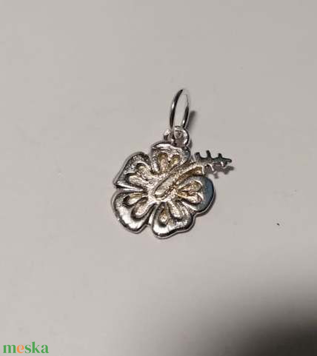 Lótuszvirág medál ezüstből - ékszer - nyaklánc - medál - Meska.hu
