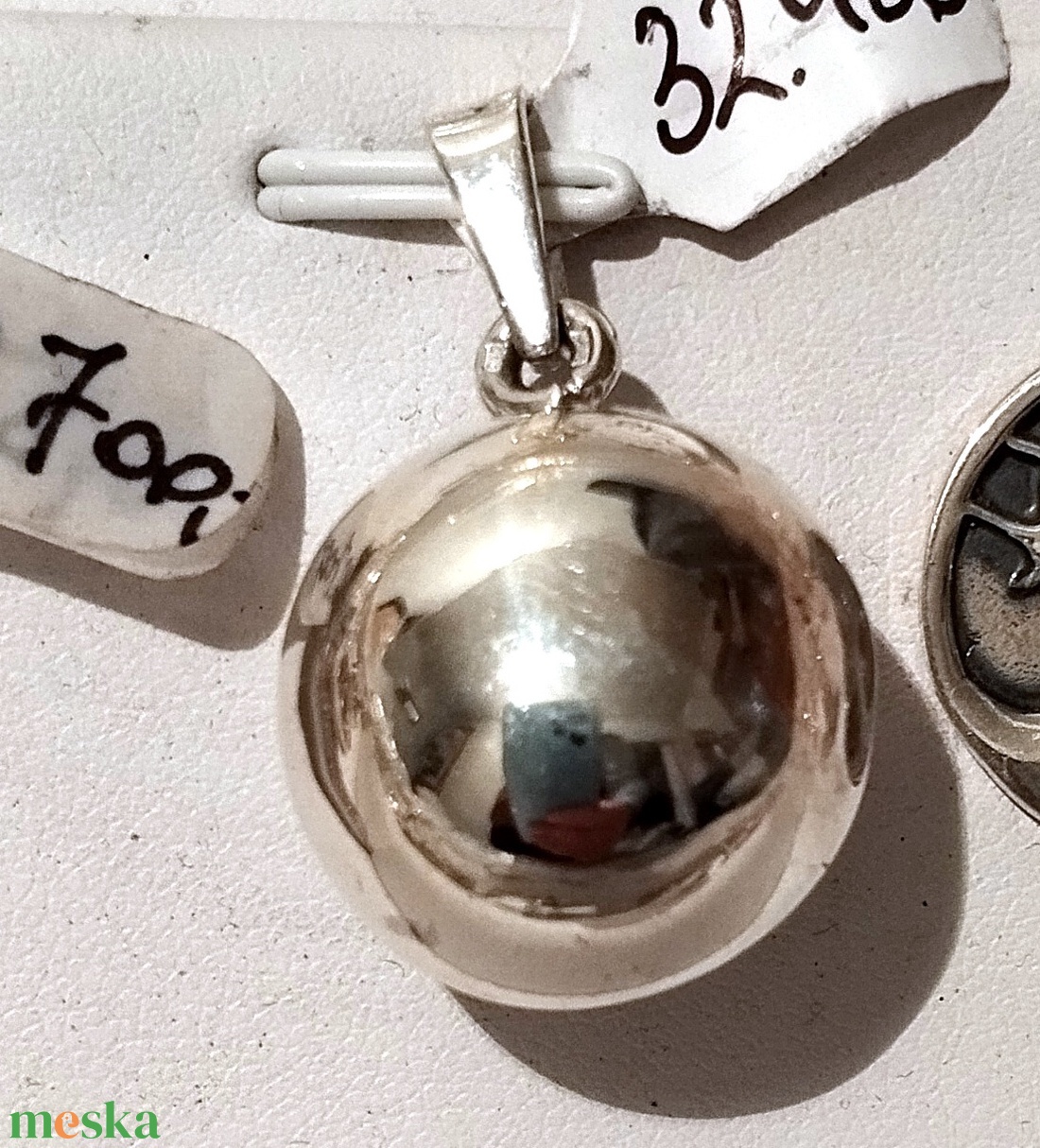 Gömb medál - ékszer - nyaklánc - medál - Meska.hu