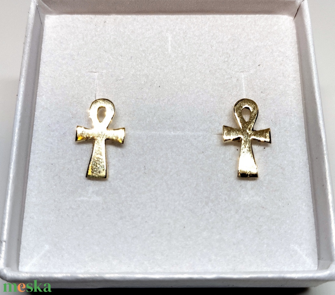 Ankh kereszt fülbevaló - ékszer - fülbevaló - pötty fülbevaló - Meska.hu Ankh kereszt fülbevaló - ékszer - fülbevaló - pötty fülbevaló - Meska.hu