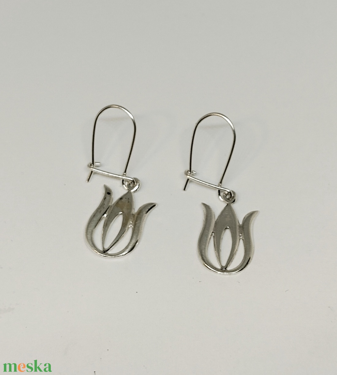 Ezüst fülbevaló - ékszer - fülbevaló - lógó fülbevaló - Meska.hu