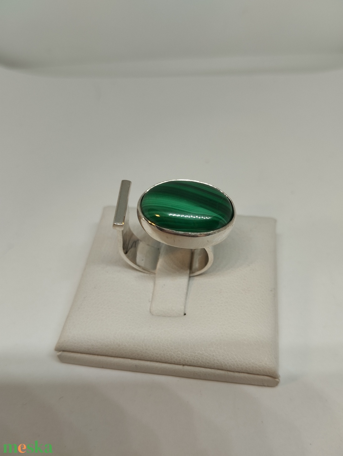 Malachit köves ezüst szett - ékszer - ékszerszett - Meska.hu