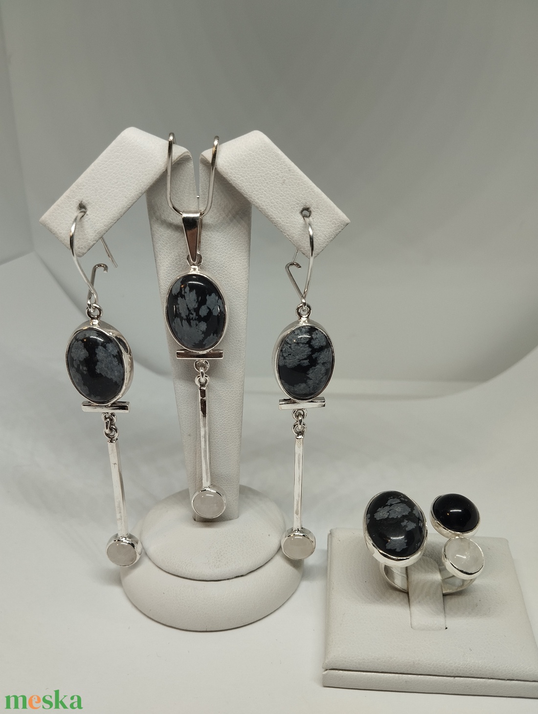 Ezüst ékszer szett - ékszer - ékszerszett - Meska.hu