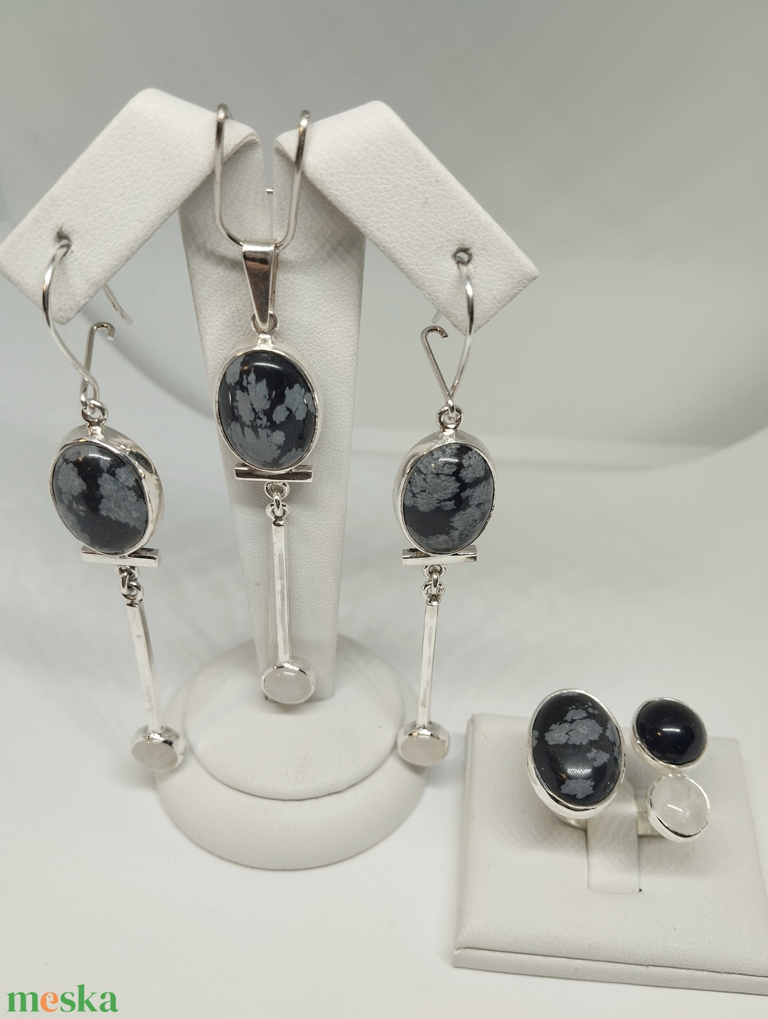 Ezüst ékszer szett - ékszer - ékszerszett - Meska.hu