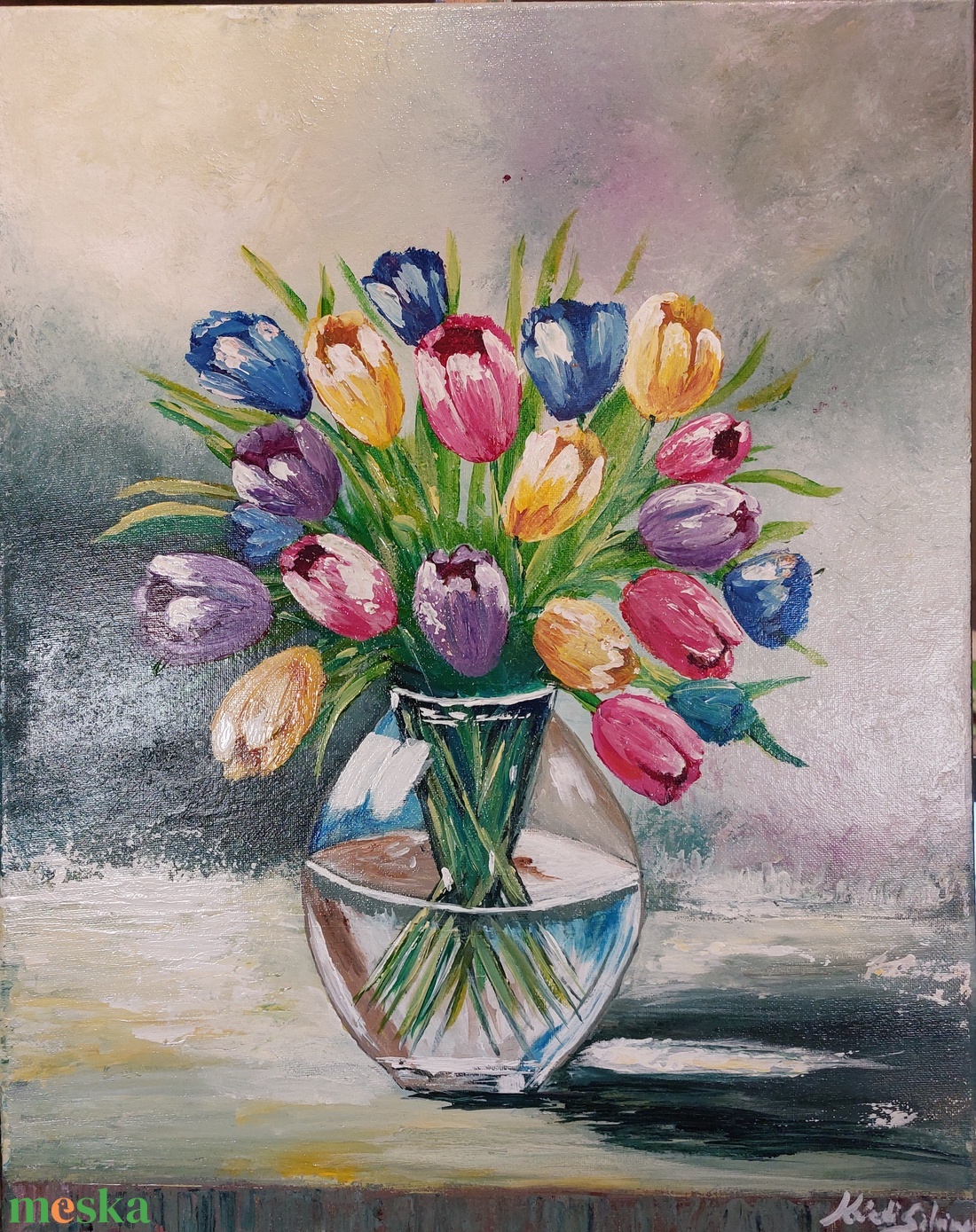 Tulipánok - művészet - festmény - akril - Meska.hu Tulipánok - művészet - festmény - akril - Meska.hu