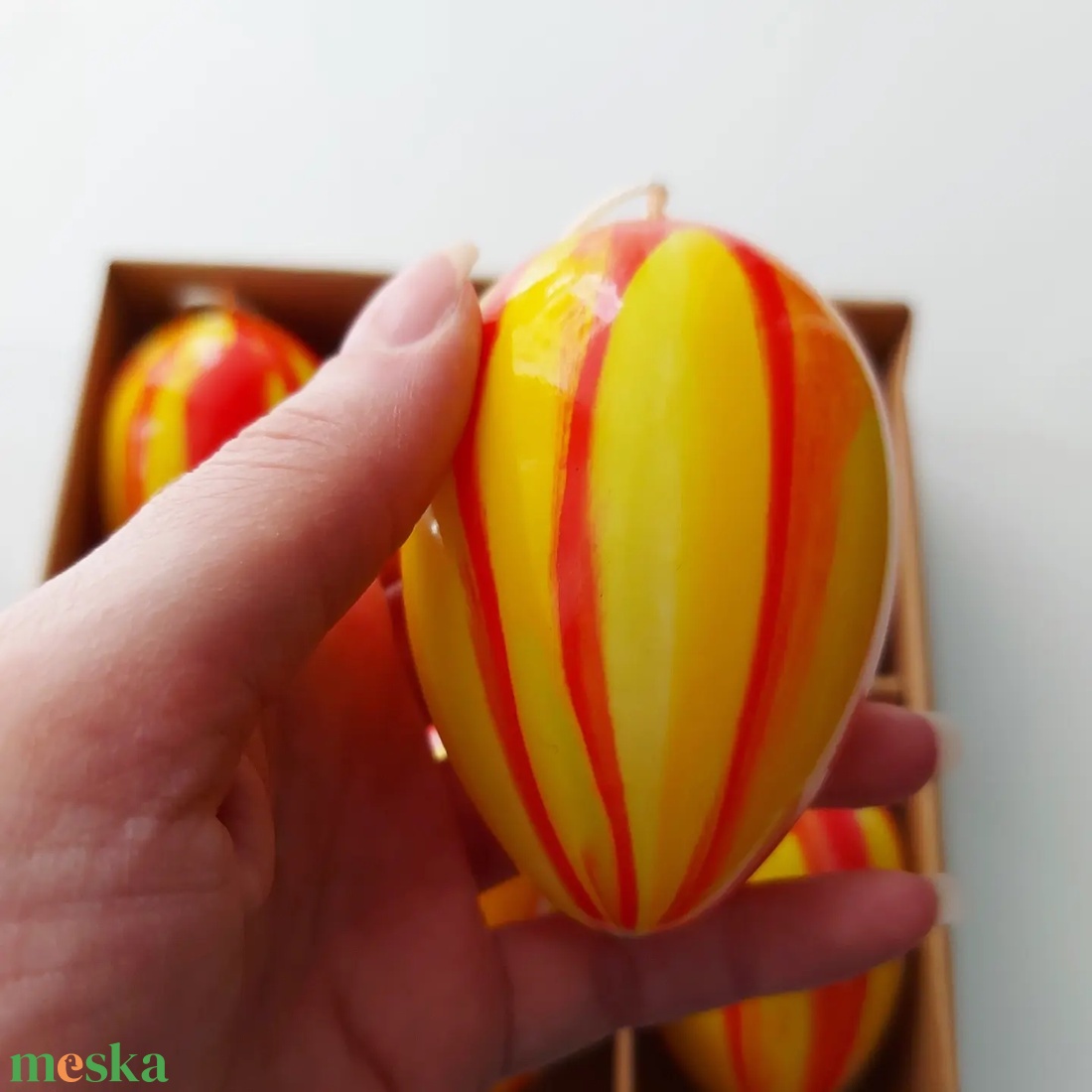 Húsvéti tojás 6 db-os szett piros-sárga - otthon & életmód - dekoráció - dísztárgy - Meska.hu Húsvéti tojás 6 db-os szett piros-sárga - otthon & életmód - dekoráció - dísztárgy - Meska.hu