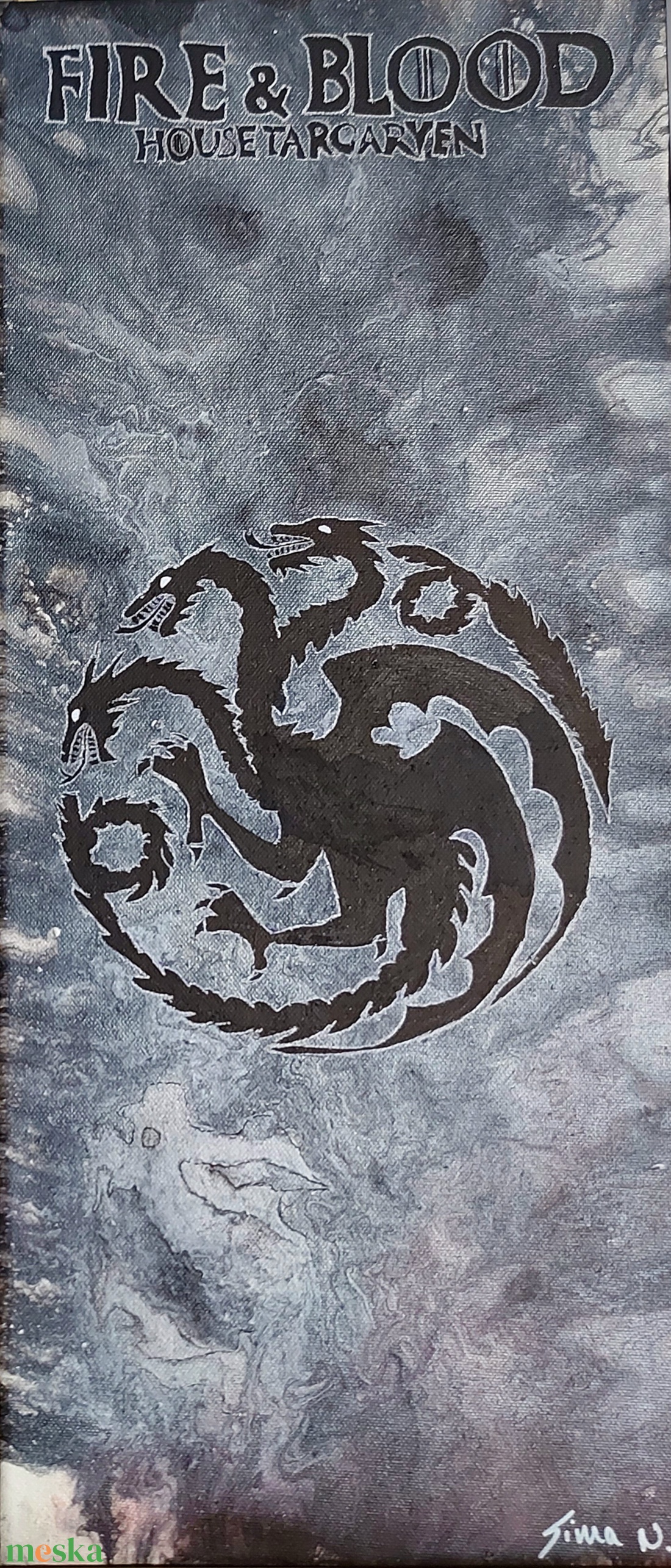 Festmény - Targaryen - művészet - festmény - akril - Meska.hu Festmény - Targaryen - művészet - festmény - akril - Meska.hu