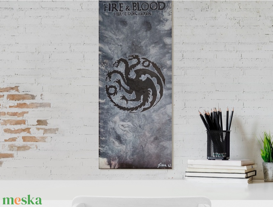 Festmény - Targaryen - művészet - festmény - akril - Meska.hu Festmény - Targaryen - művészet - festmény - akril - Meska.hu