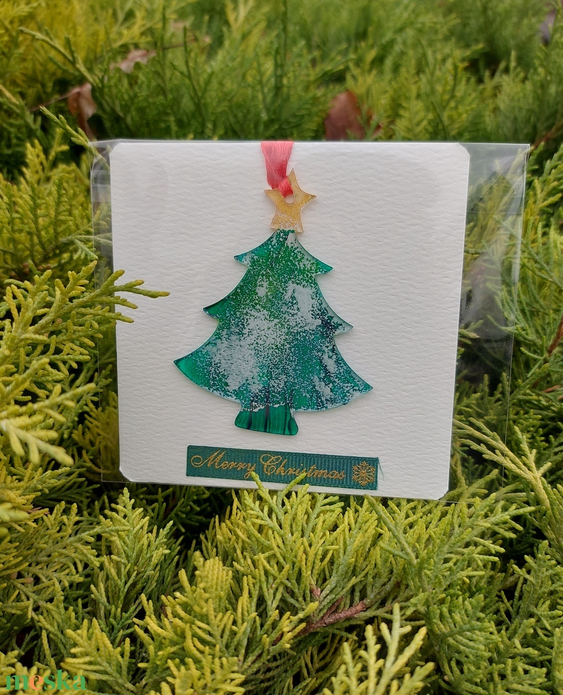 Karácsonyfadísz kisfenyő - karácsony - karácsonyi lakásdekoráció - karácsonyfadíszek - Meska.hu