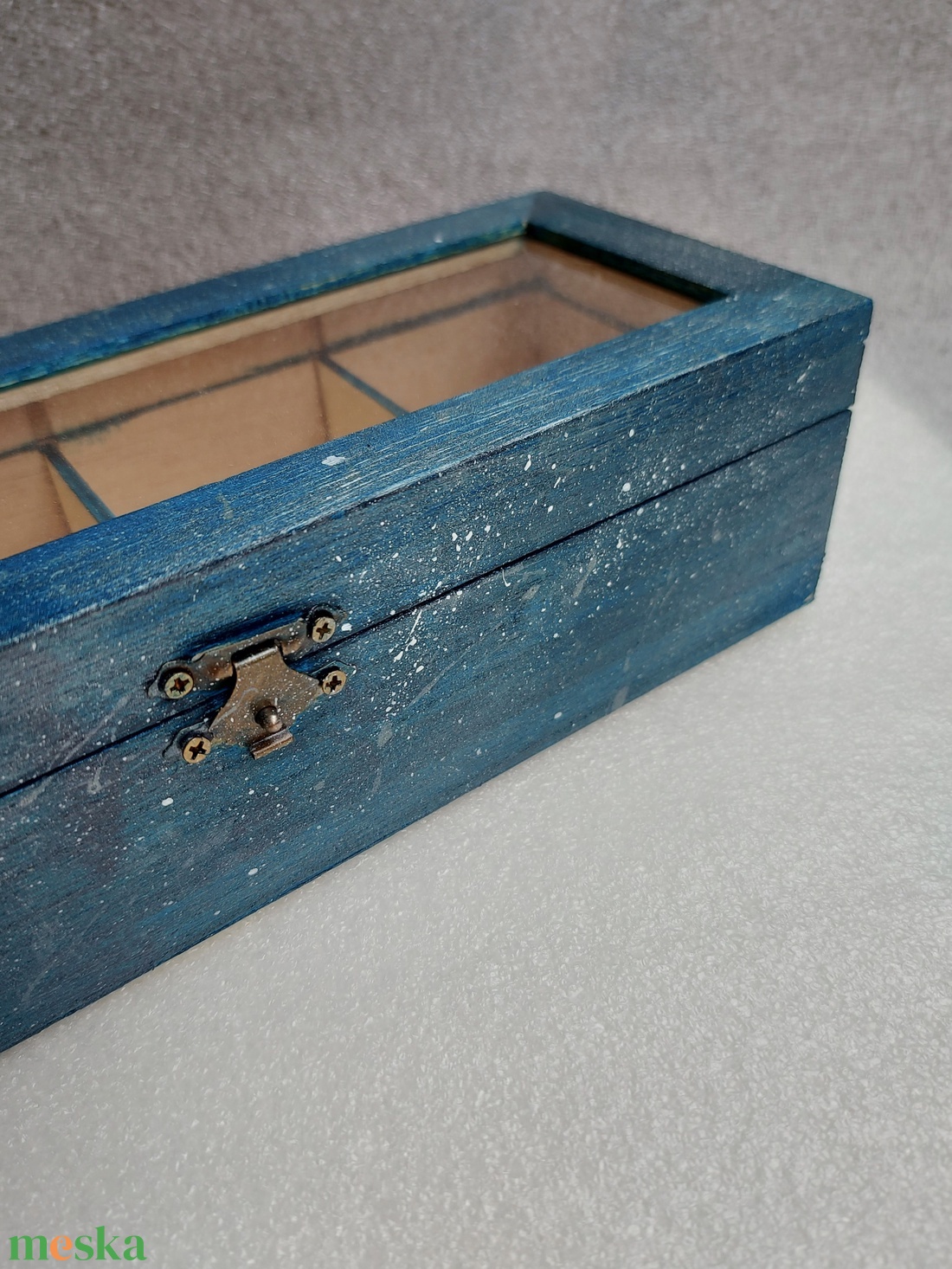 Teás doboz - Hóvihar - otthon & életmód - konyhafelszerelés, tálalás - konyhai tárolás - tea & kávé tárolás - Meska.hu