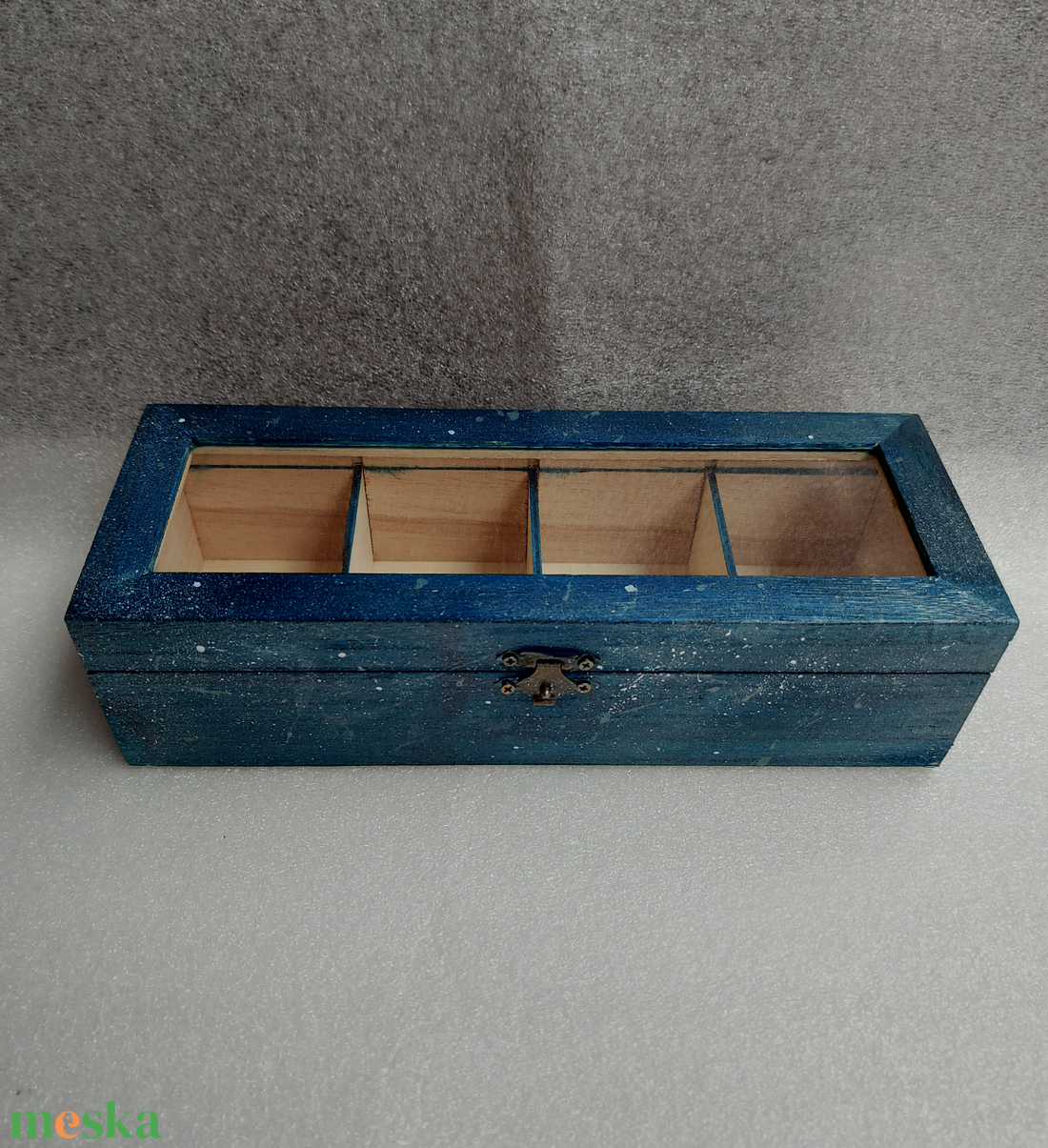 Teás doboz - Hóvihar - otthon & életmód - konyhafelszerelés, tálalás - konyhai tárolás - tea & kávé tárolás - Meska.hu