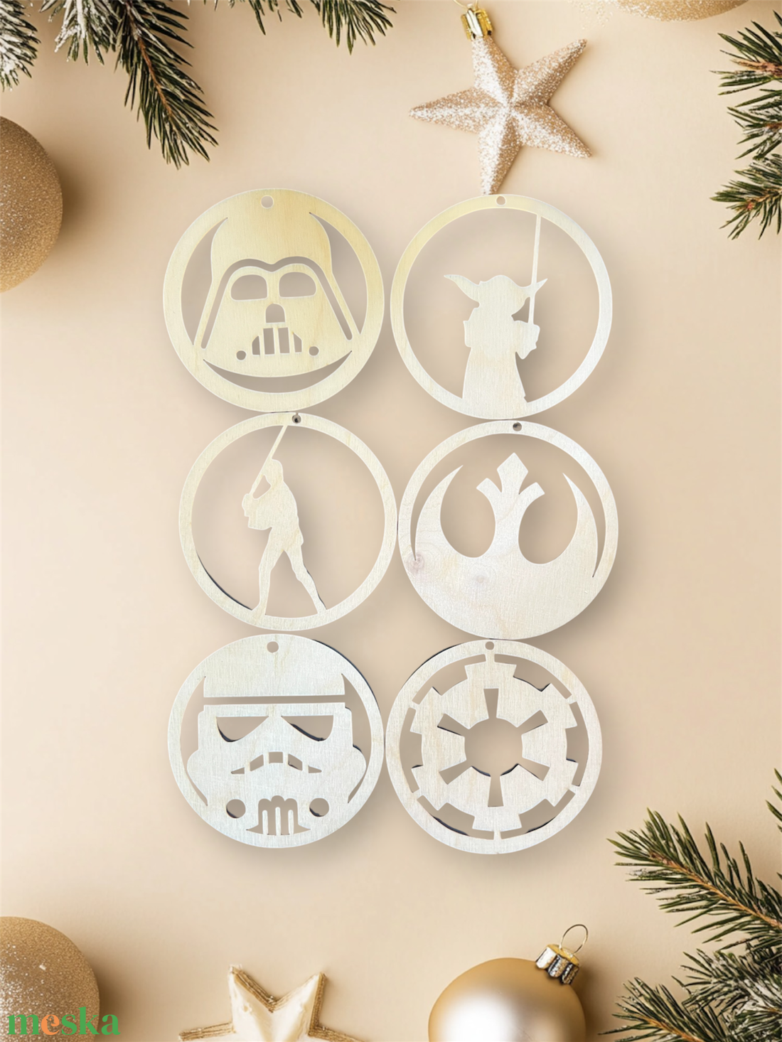 Star Wars témájú karácsonyfa dísz - karácsony - karácsonyi lakásdekoráció - karácsonyfadíszek - Meska.hu