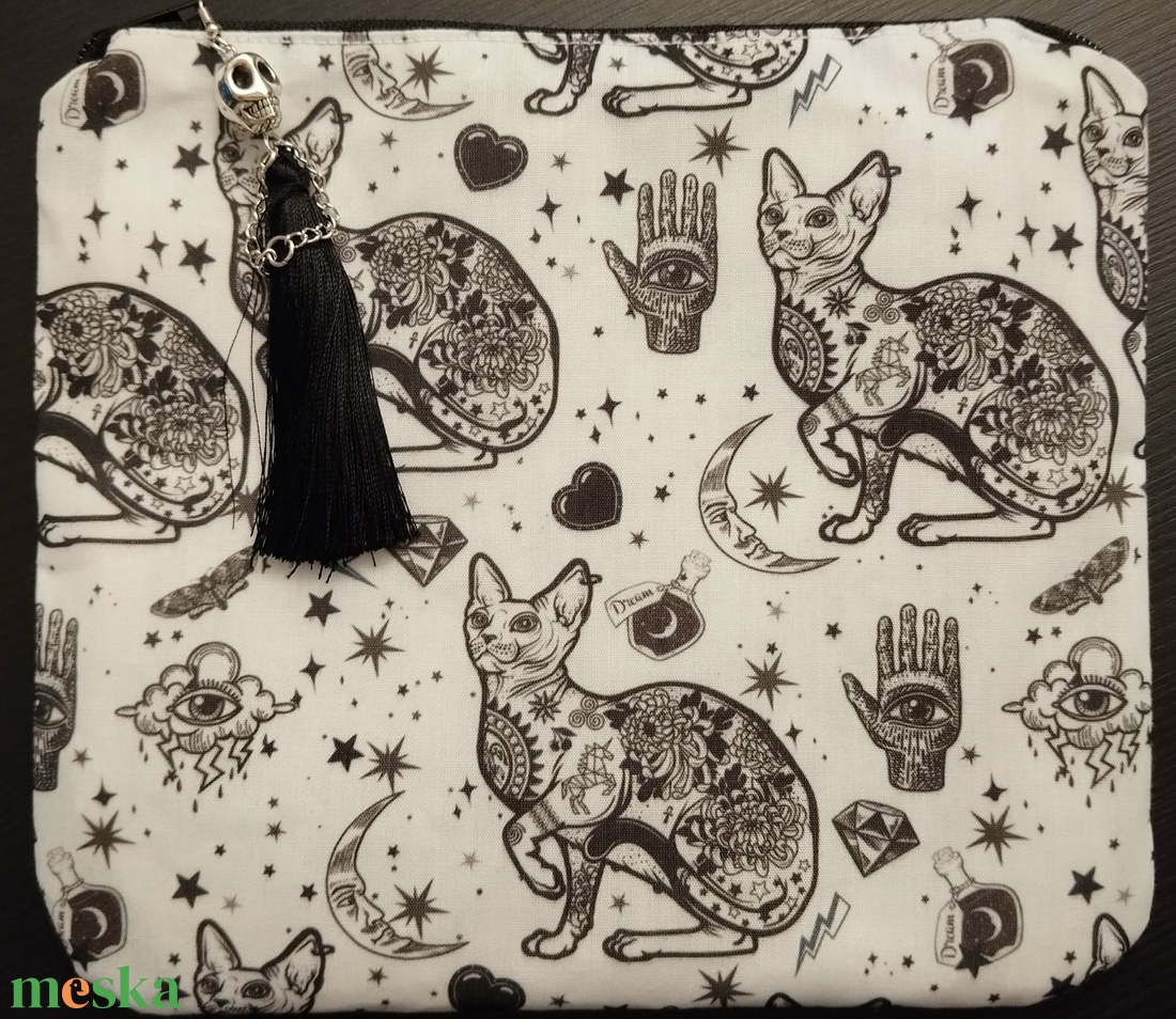 Neszesszer, táska rendező, apró holminak, szfinx - táska & tok - neszesszer - Meska.hu