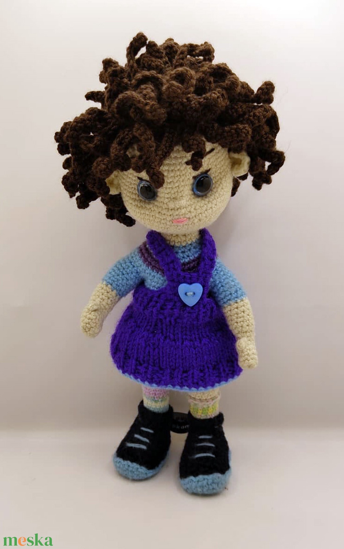 lila szoknyás baba - játék & sport - baba & babaház - baba - Meska.hu