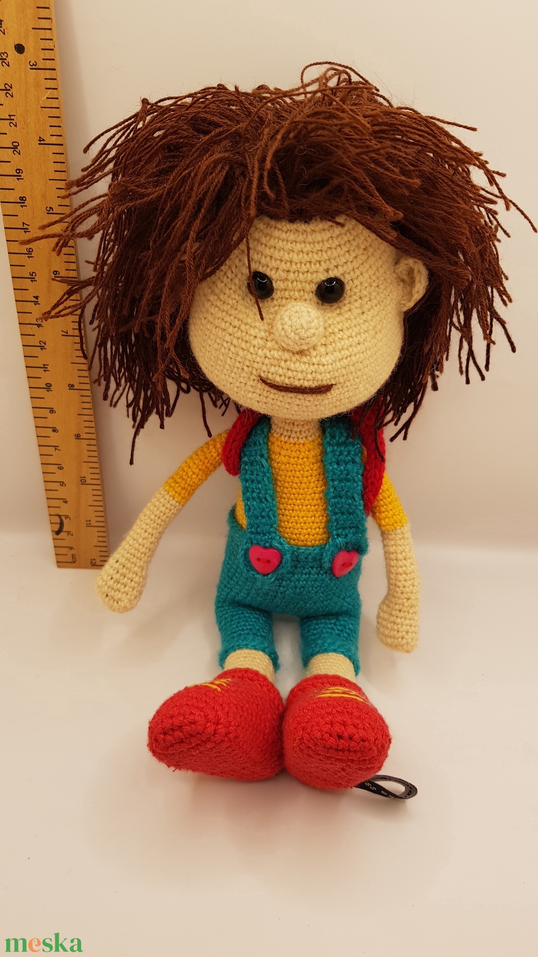 Fiú baba hátizsákkal - játék & sport - baba & babaház - baba - Meska.hu