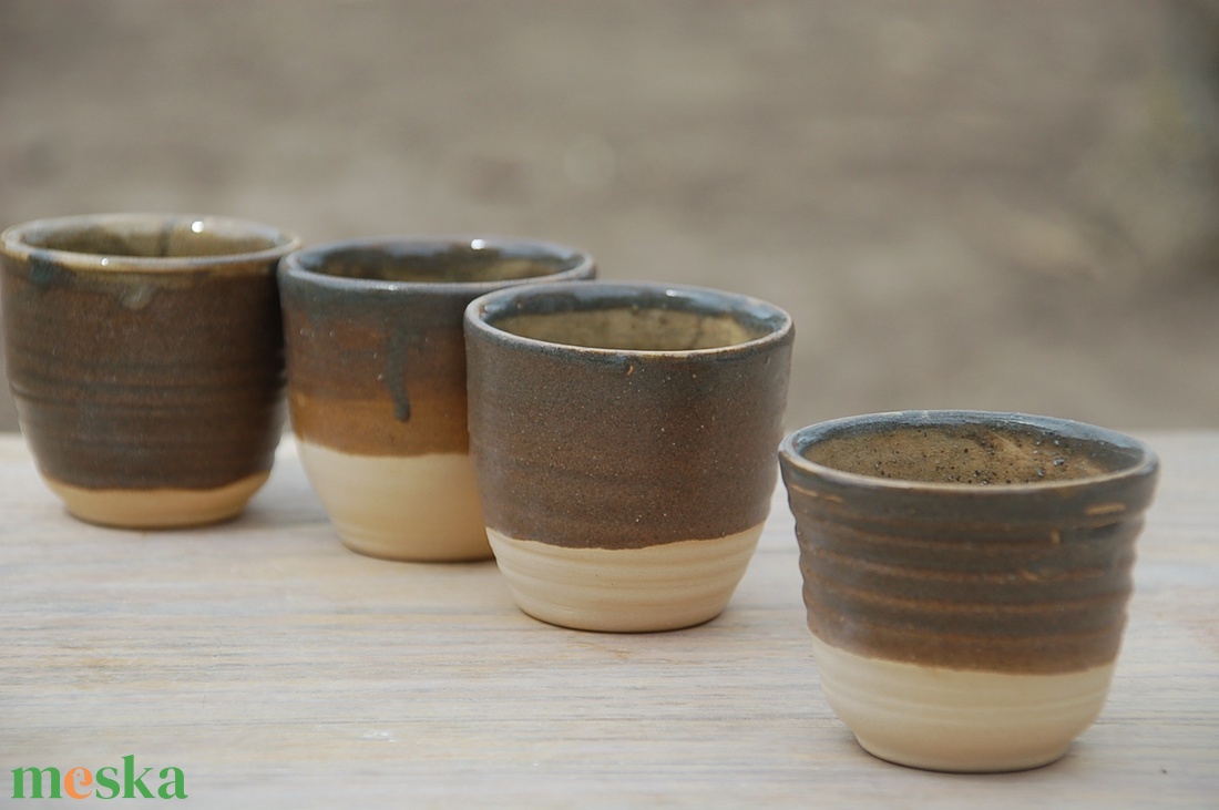 Kávéspohár - szett - művészet - szobor - kerámia - Meska.hu