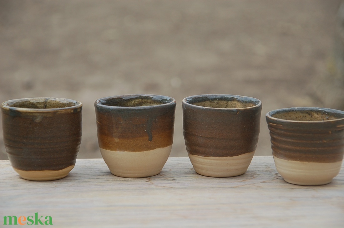 Kávéspohár - szett - művészet - szobor - kerámia - Meska.hu