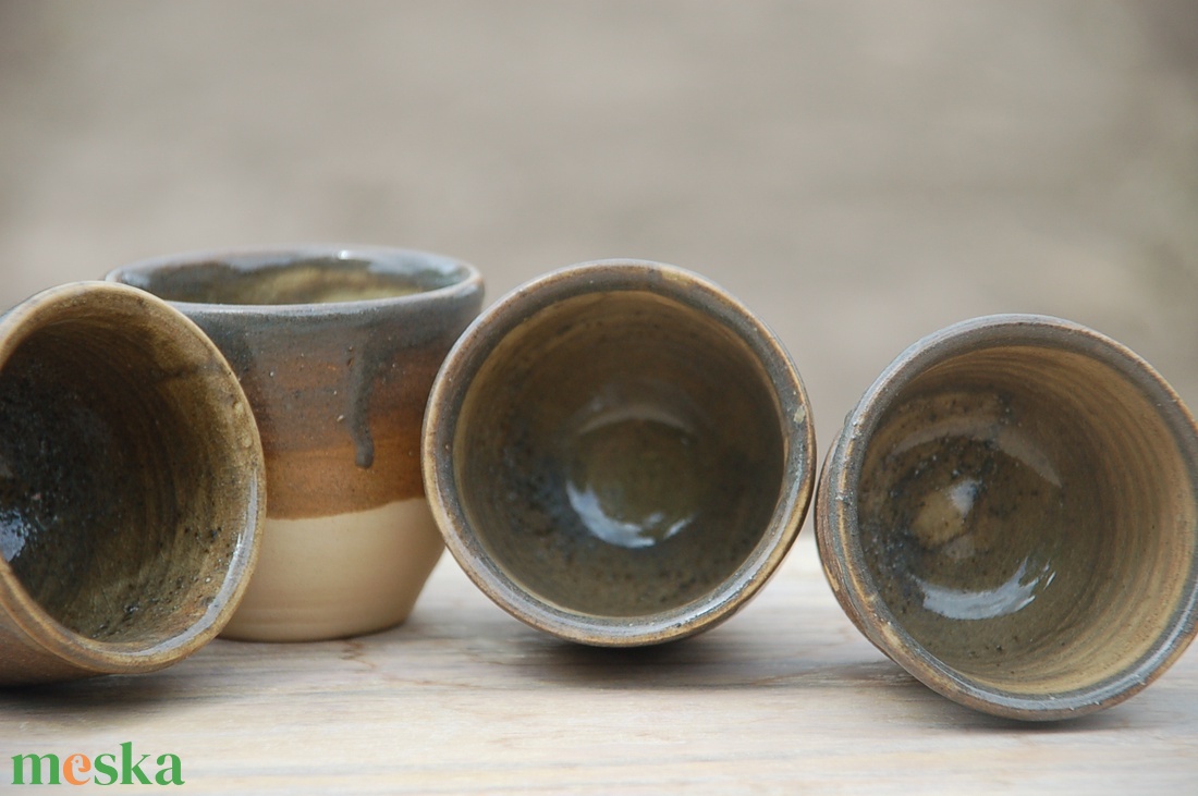 Kávéspohár - szett - művészet - szobor - kerámia - Meska.hu