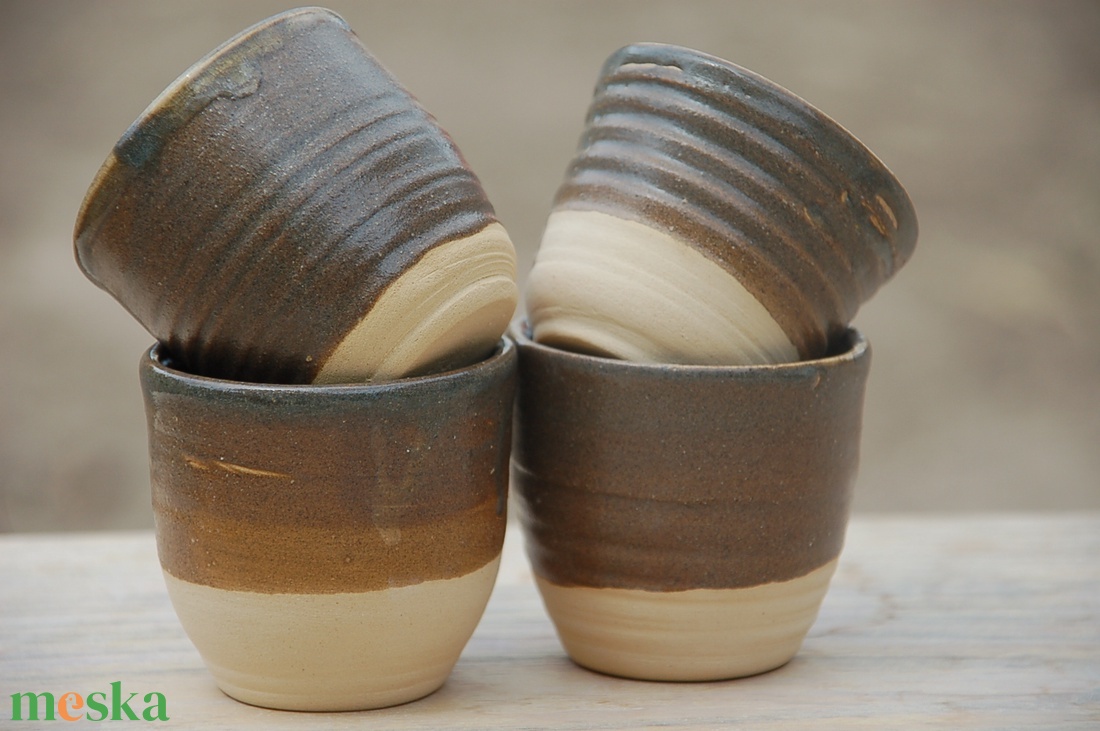 Kávéspohár - szett - művészet - szobor - kerámia - Meska.hu