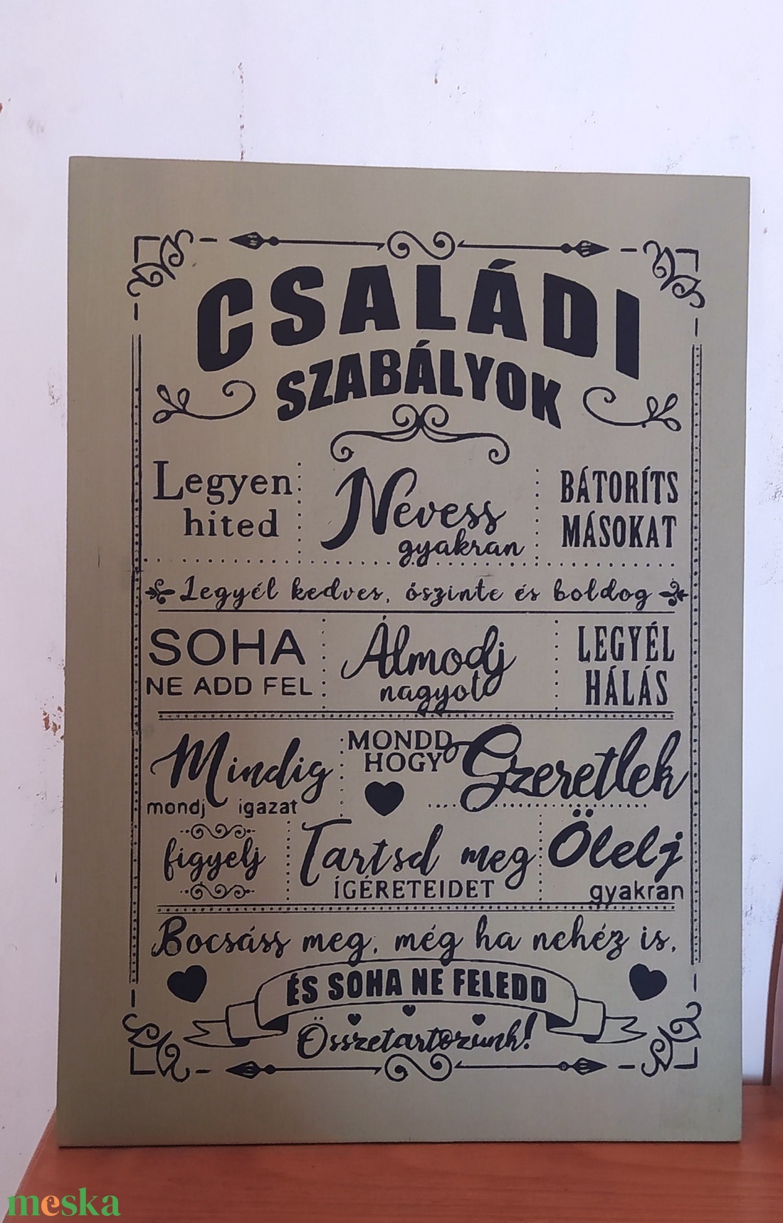 Családunk szabályai - otthon & életmód - dekoráció - kép & falikép - táblakép - Meska.hu Családunk szabályai - otthon & életmód - dekoráció - kép & falikép - táblakép - Meska.hu