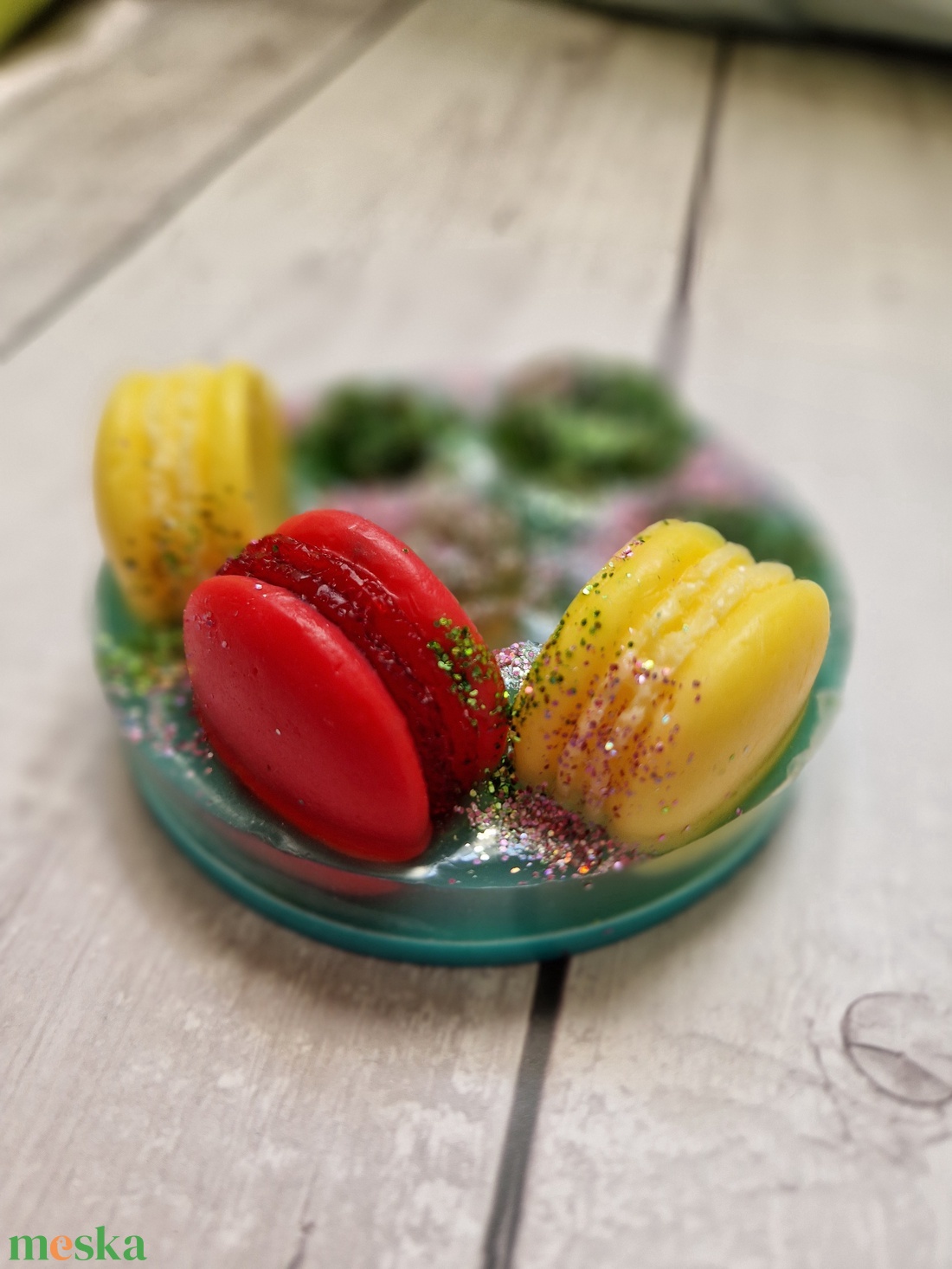 Macaronos diszszappan (sárga) - szépségápolás - szappan & fürdés - kézműves szappan - Meska.hu