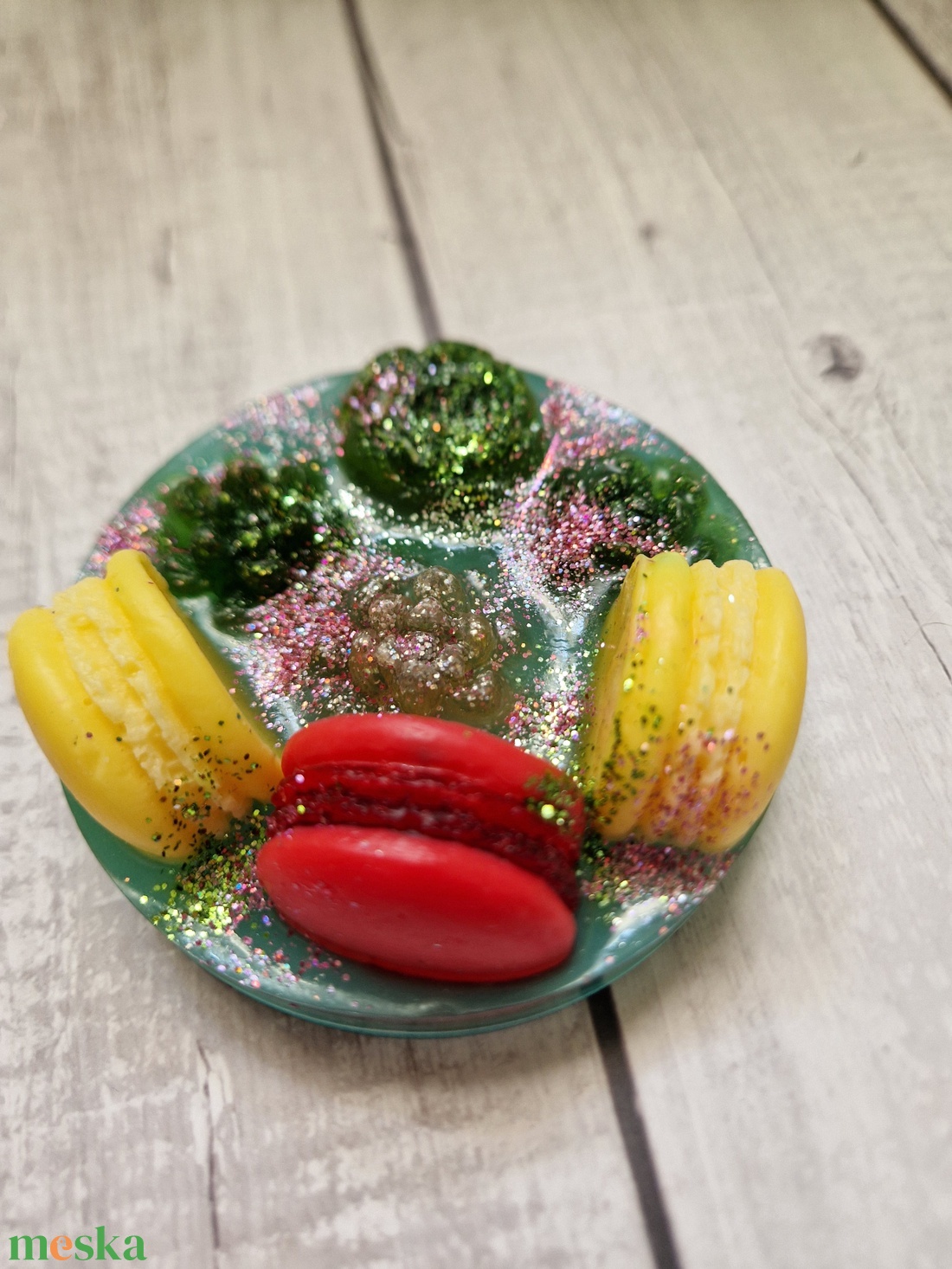 Macaronos diszszappan (sárga) - szépségápolás - szappan & fürdés - kézműves szappan - Meska.hu